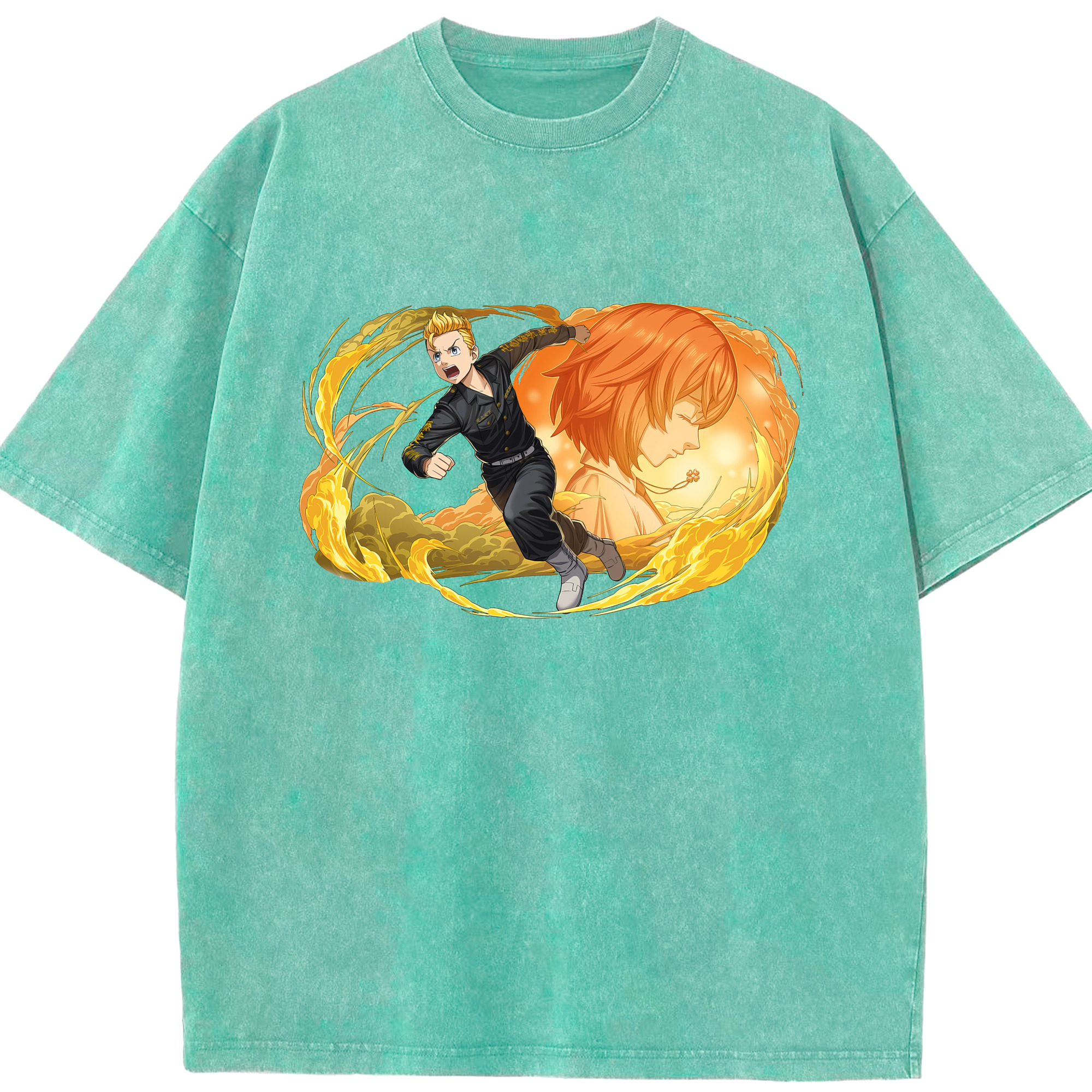 （画像用） 東京リベンジャーズ Tokyo Revengers 綿100% ヴィンテージ風 半袖Tシャツ（フロントプリント）